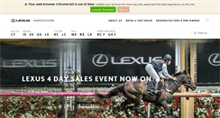 Desktop Screenshot of lexusofmaroochydore.com.au